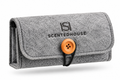 Grey felt ScentedHouse Fragrance Pouch with wooden button